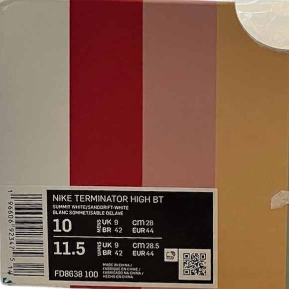 NEW Nike Men’s Terminator High Be True size 10 White Unisex Sneakers - Picture 14 of 16